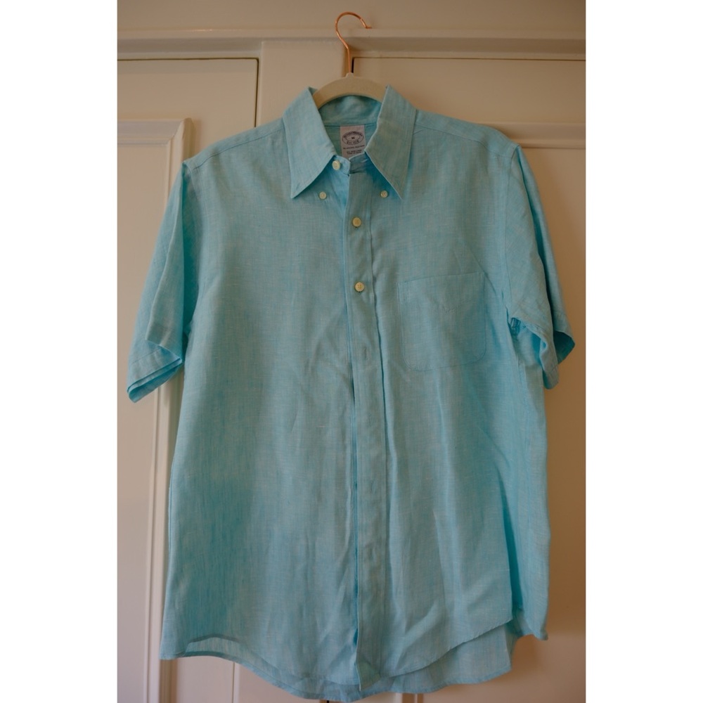 Regent Regular-Fit Sport Shirt, Short-Sleeve Irish Linen